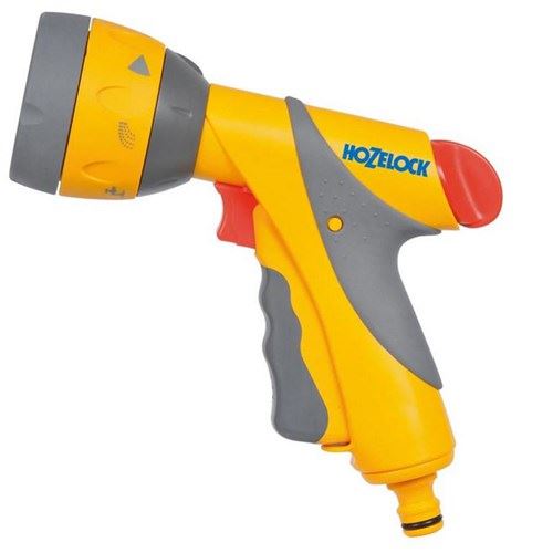 Hozelock Multi Spray Plus Nozzle Garden Hose Pipe Water Gun 6 Functions