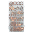 110PC Copper Washer Assortment M6 - 16 Hydraulic Fitting Seal Sump Ring Plug