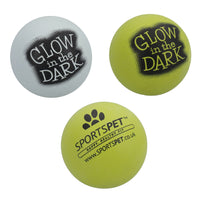 3PK  Glow in the Dark Ball Dog Toy Non Toxic Rubber Balls For Dog Pet Play Gift