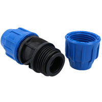 25mm x 25mm MDPE Straight Pipe Compression Fitting Coupling Connector