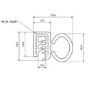 4.8m Rubber Extruded Door Seal for Morris Minor Traveller 1948-1971 OEM Grade