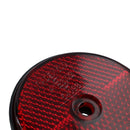 Red Round Circular Reflectors for Driveway Gate Fence Posts Trailer Rears