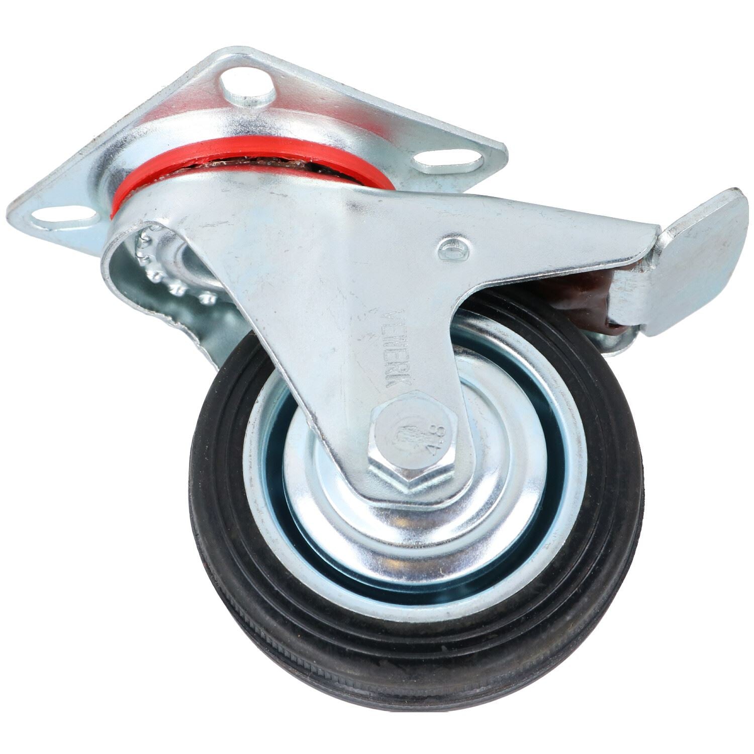 3” 4” 5” 6” Swivel Castors with Brakes Rubber Steel Caster Wheels Trolley