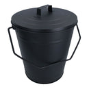 Coal Bucket With Lid, 5" Shovel & Gloves Metal Ash Tidy Bin Coal Fire Log Burner