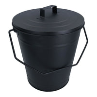 Coal Bucket With Lid, 5" Shovel & Gloves Metal Ash Tidy Bin Coal Fire Log Burner