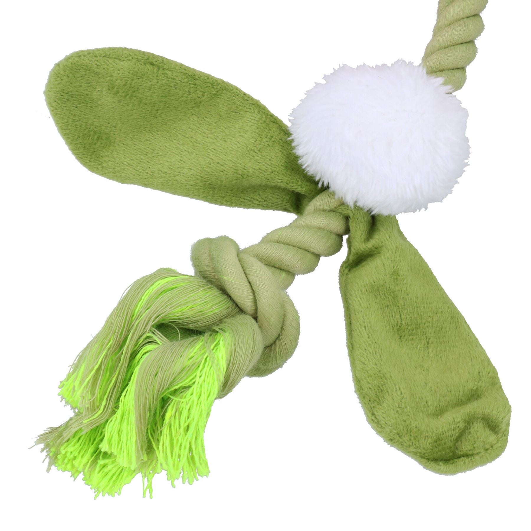 Dog Christmas Gift Mistle-Bow Plush Rope Play Toy Festive Xmas Present