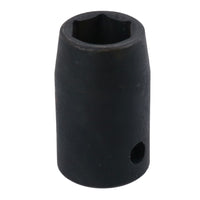 3/8in Drive Shallow Stubby Metric Impacted Impact Socket 6 Sided Single Hex