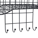 Large Wire Storage Shelf Bone Shaped Basket With Dog Lead Hooks Pet Tidier