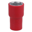 1/2in drive VDE Insulated Shallow Metric Socket 6 Sided Single Hex 1000 V