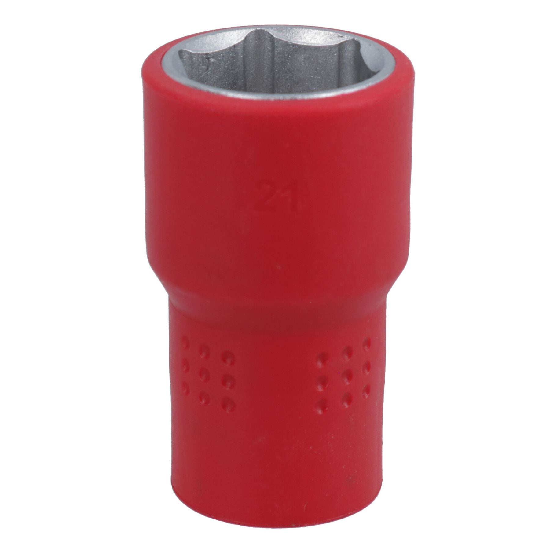 1/2in drive VDE Insulated Shallow Metric Socket 6 Sided Single Hex 1000 V