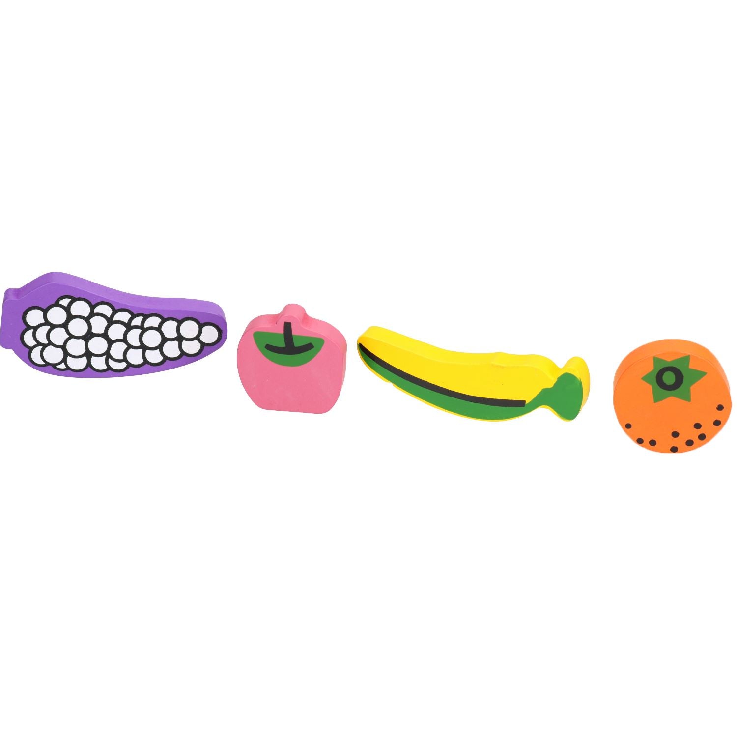 Small Animals Boredom Breaker Woodies Fruit Shaped Nibble Stix Toy 4pk