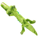 Plush Super Soft Unstuffed Wild Crinkler Alligator Dog Toy With Squeak 60x14x9cm