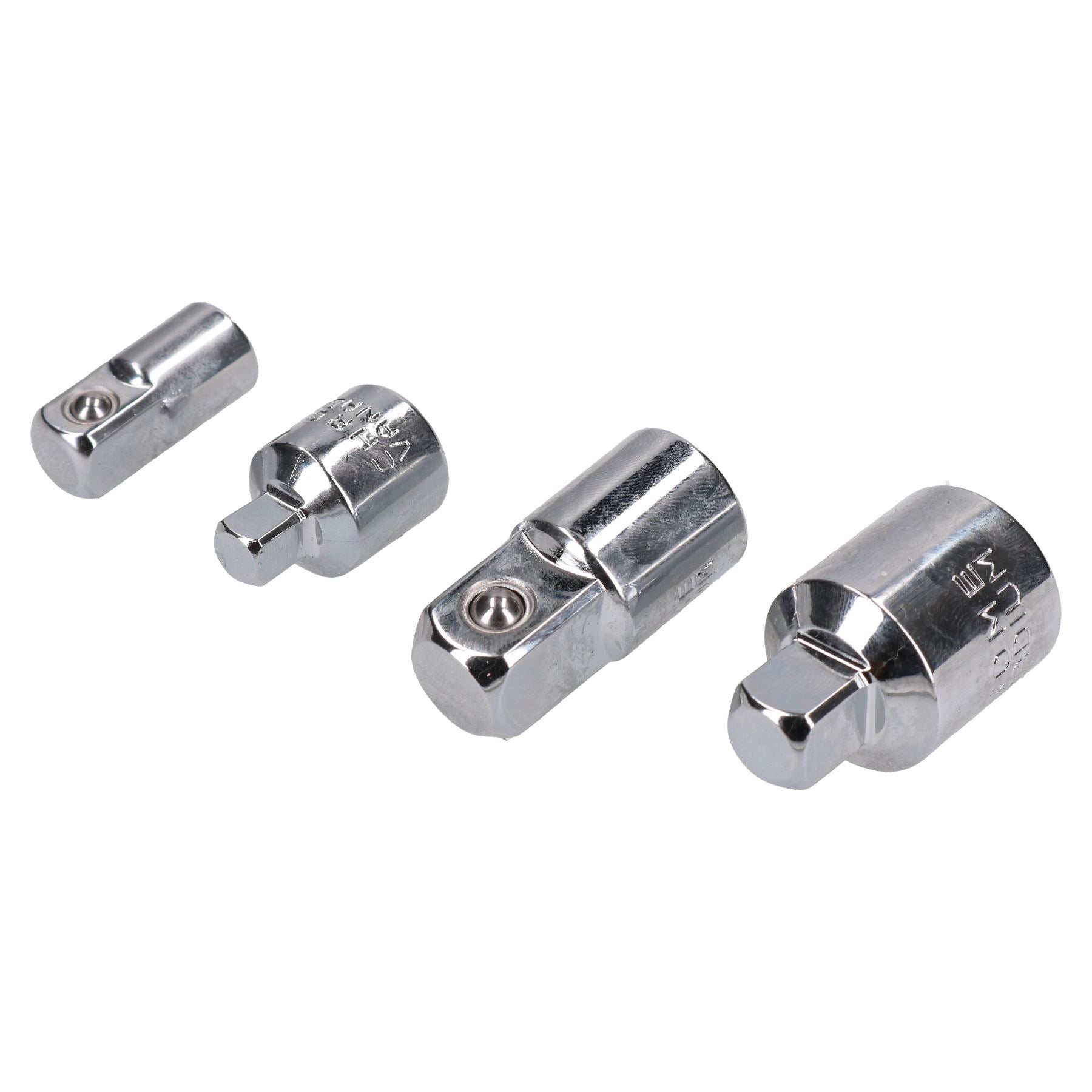 4pc Socket Adaptor Adapter Reducer Step Up Down 1/4" - 1/2" Drive Ratchets