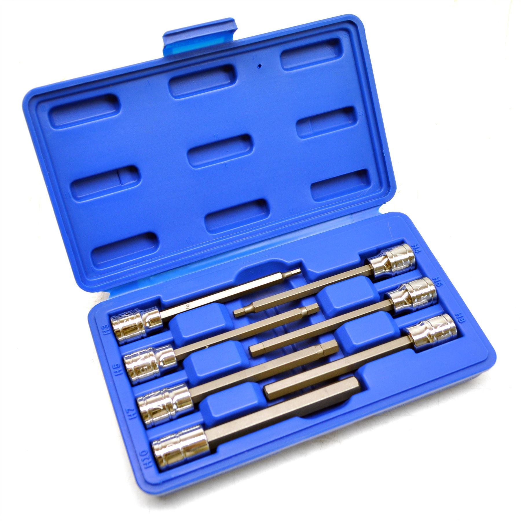 Long and Short Hex / Allen Key Socket Bit Set 3/8" dr H2 - H10 mm