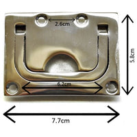 Recessed Handle / Knob Lifting Pulling Polished Marine 316 Stainless Steel DK05