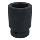 1" Drive Double Deep MM Impact Impacted Socket 6 Sided Single Hex