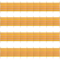 10 Pole Windbreak Beach Shelter 1.5m by 6.1m Screen Privacy Yellow Stripe