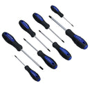 8pc Tamper Torx Star Screwdriver Set With Rubber Cushioned Grip T8 – T40