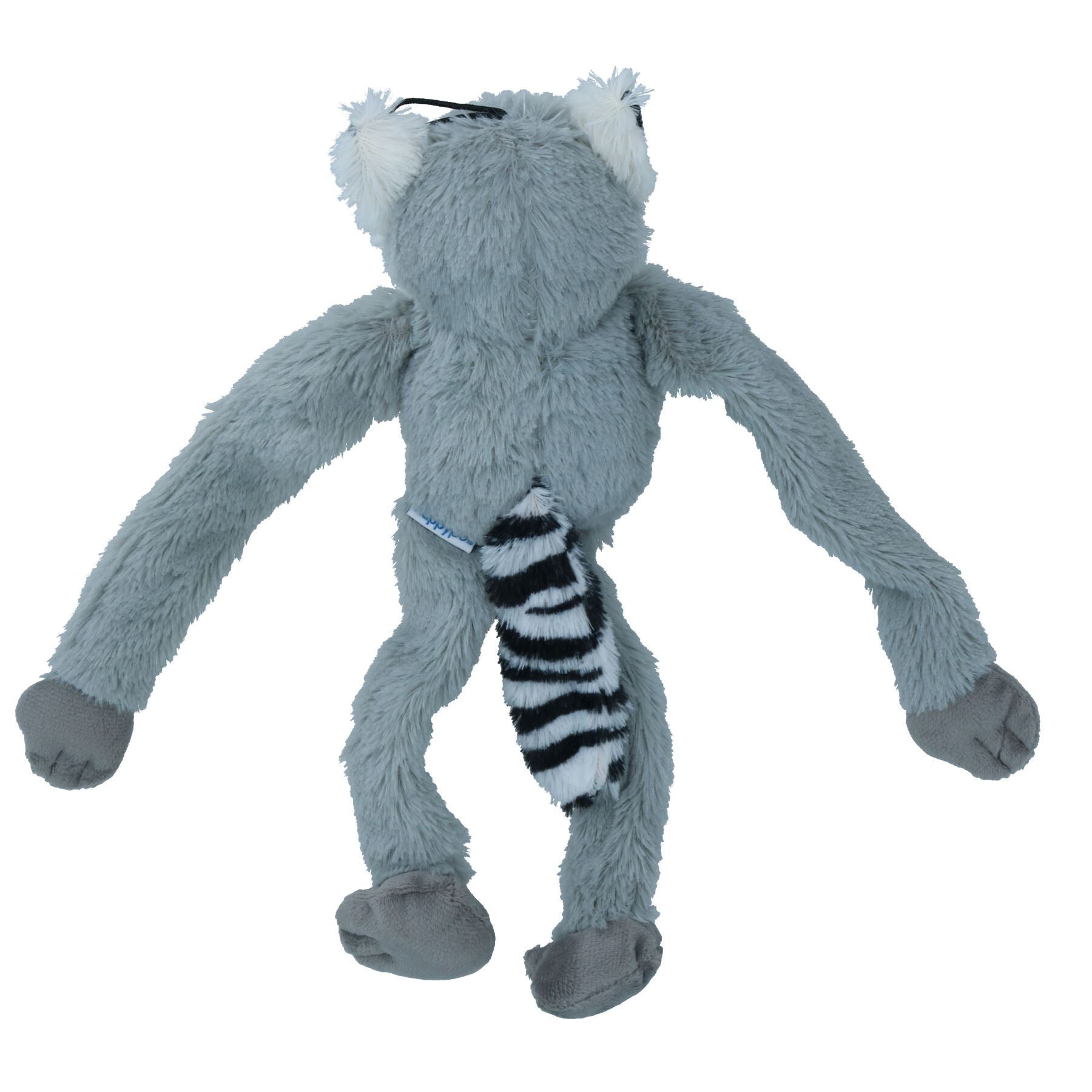 Swinger Lemur Soft Plush Squeaky Crinkle Dog Play Toy Home Dog Gift