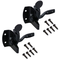 Auto Automatic Gate Latch Catch + Striker Thumb Release Black Powder Coated