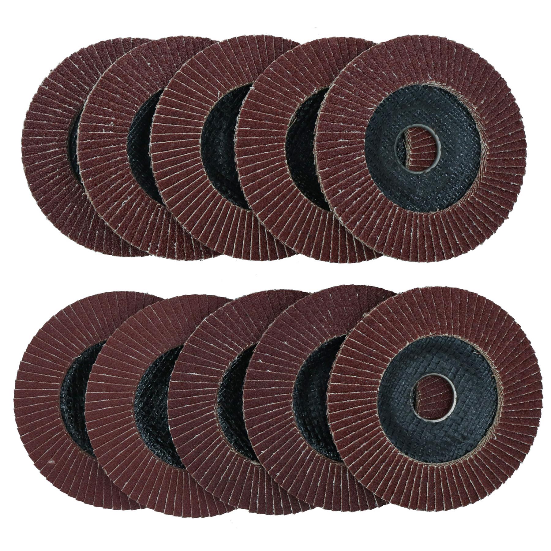 Flap Discs 40 Grit Angle Grinder 4.5" (115mm) Flat Sanding Grinding