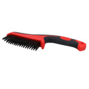 Handheld Wire Brush Rust Removal Cleaning Rubber Soft Grip Handle 11” + 8.5”