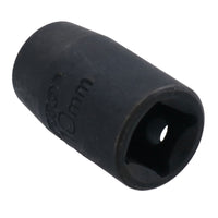 3/8in Drive Shallow Stubby Metric Impacted Impact Socket 6 Sided Single Hex