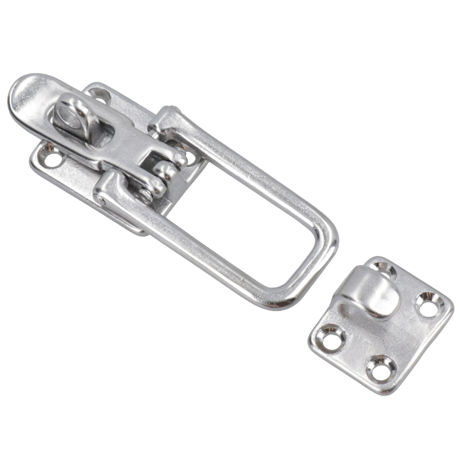 Single Stainless Steel Bailing Latch Cam Hook Clip Marine Grade 316