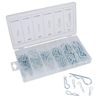 150pc Hair Pin Retaining R Clip Assortment Fastener Kit Lynch Pin 2.4mm – 4mm