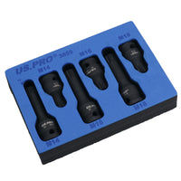 1/2in Drive Deep + Shallow Impact Impacted Male Spline Sockets M14 M16 M18