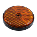 Round Side Reflectors Amber, Red or White for Trailers Fence / Gate Posts