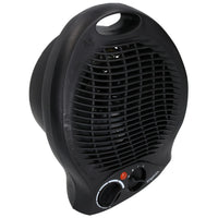 2kw Electric Upright Blow Fan Heater 2 Heat Settings Hot Or Cold Air Silent Run