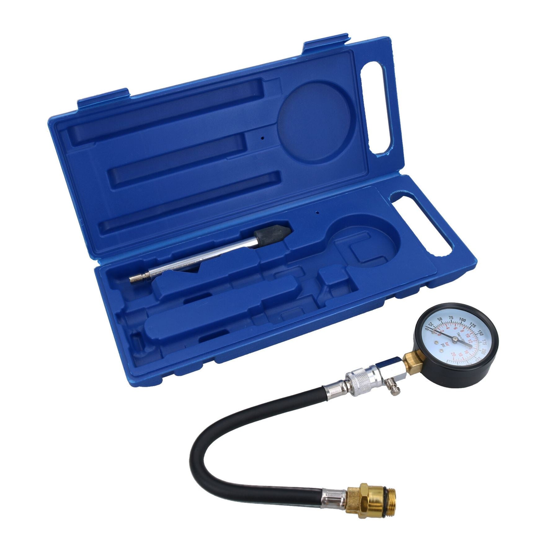 Compression tester kit for petrol engines 0-300psi / 0-2000kpa 14 & 18mm AT460