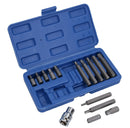 15pc Metric 1/2" dr Hex Allen  Allan Alan Wrench Key Socket Bit Set TE128