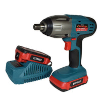 24v 1/2" Drive Li-on Cordless Battery Impact Wrench & 10 Deep Impact Sockets