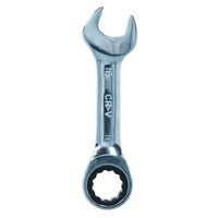 Metric MM Stubby Ratchet Combination Spanner Wrench 72 Teeth 8mm – 19mm