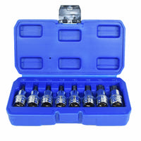 1/2" Torx Star Male Bit Sockets T27 - T70 8pc Set By Bergen