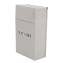 Cream Match Box Holder Long Matches Powder Coated Sheet Metal Fireplace