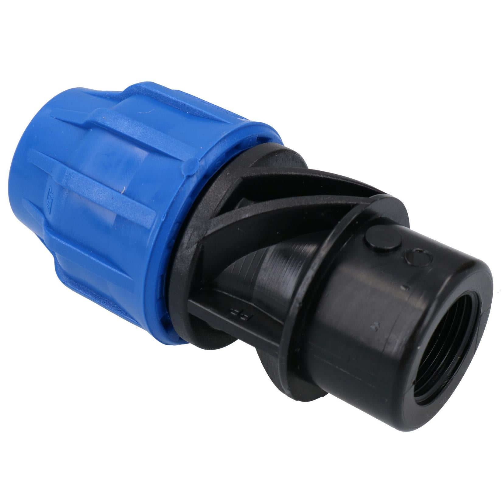 25mm x 3/4" MDPE Female Adapter Compression Coupling Fitting Water Pipe