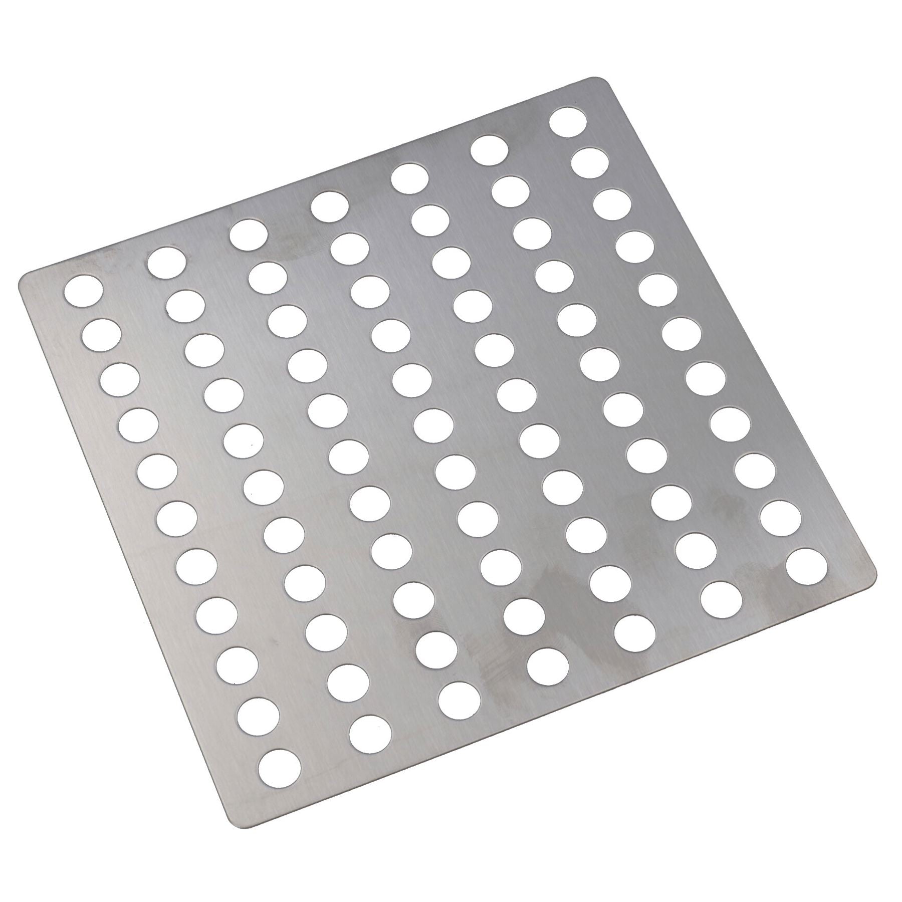 Stainless Steel Flat Drain Guard Cover Plate Grid 150mm x 150mm Rustproof