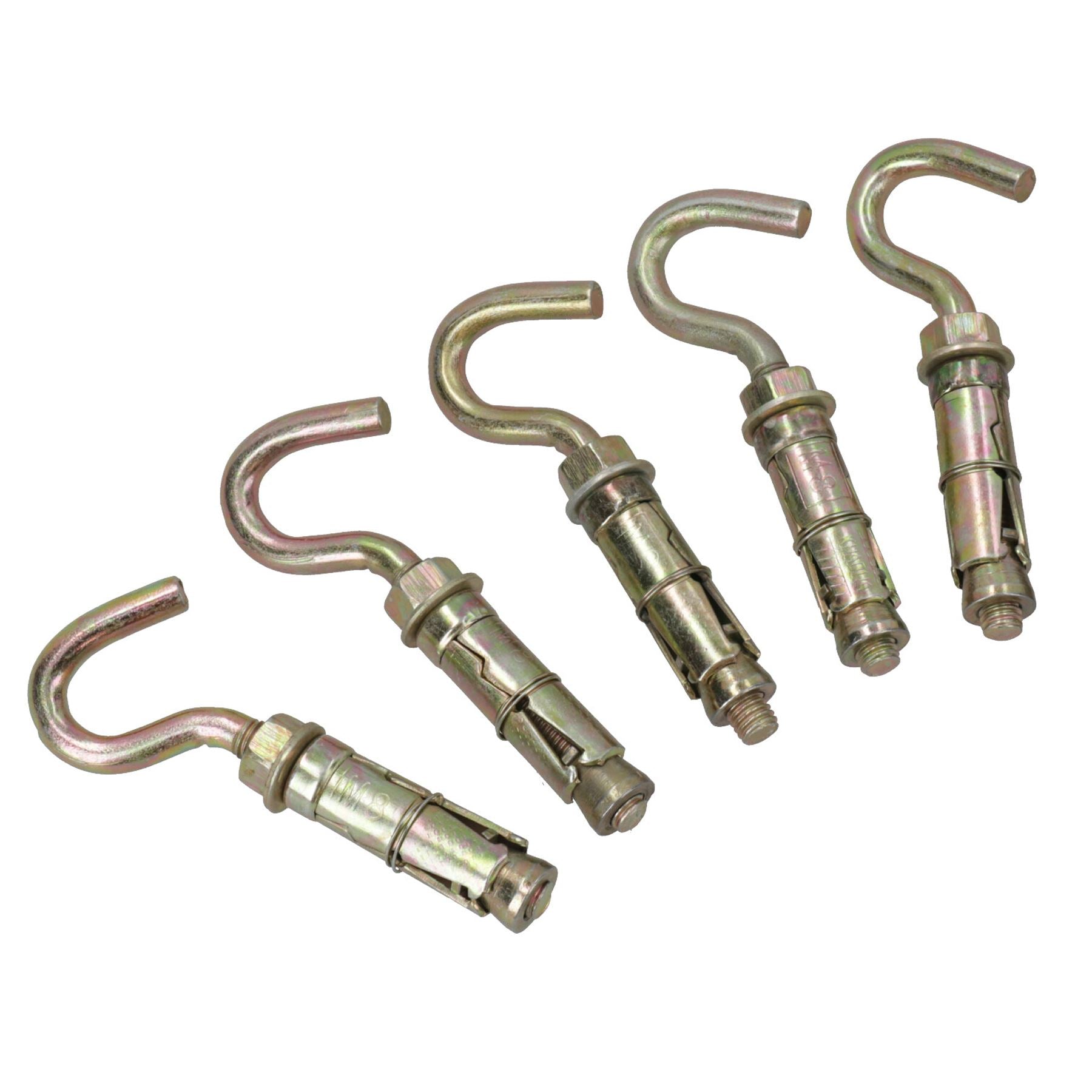 8mm Open Hook Eye Bolts Rawl Shield Wall Anchor Expansion Brick Stone