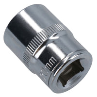 1/2in Drive Shallow Metric MM Socket 12 Sided Bi-Hex with Knurled Ring