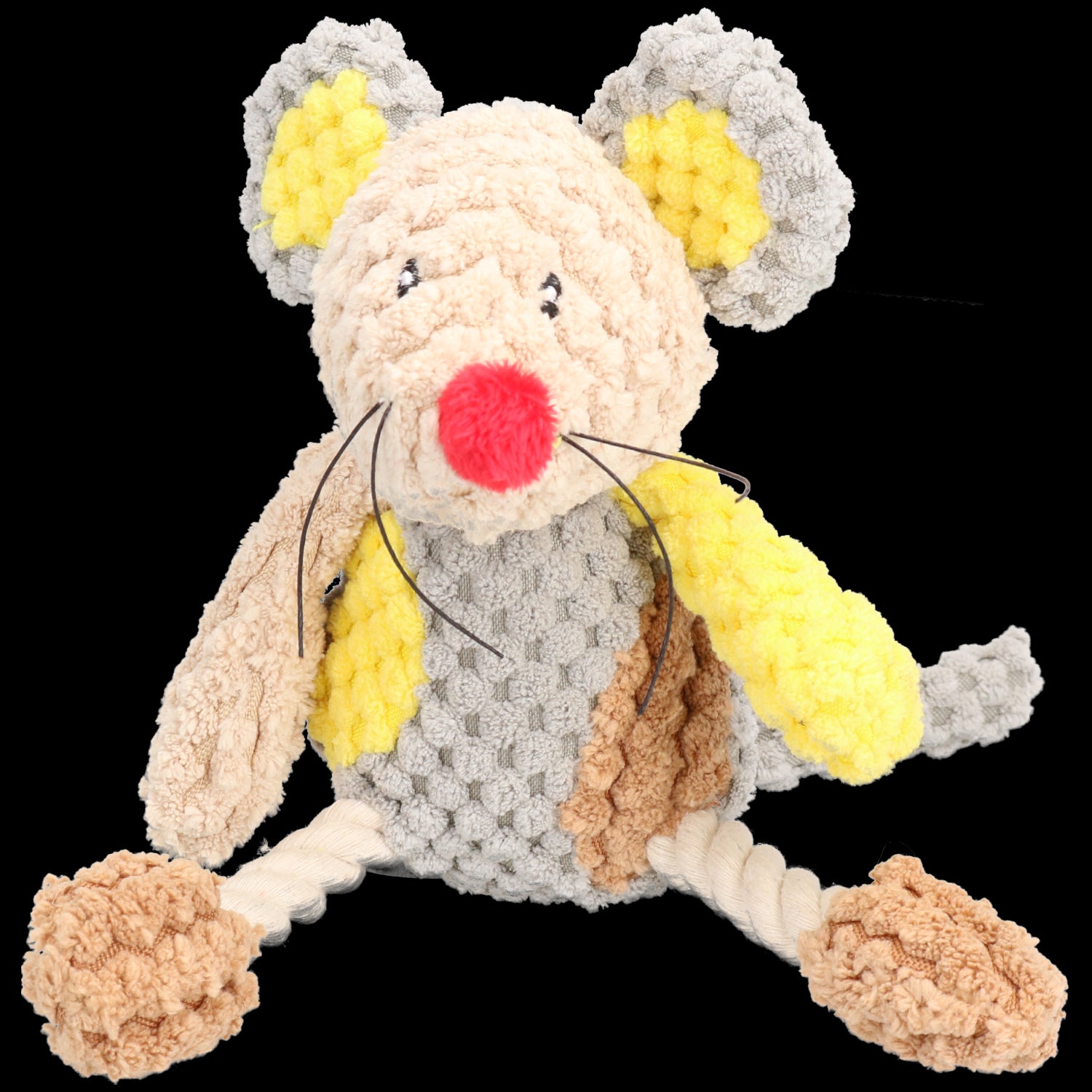 Mister Tilly Teddy & Molly Mouse Dog Toy With Squeak 23cm & 20cm