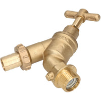 Large 3/4" High Flow Outside Garden Tap with Double Check Valve 3/4"