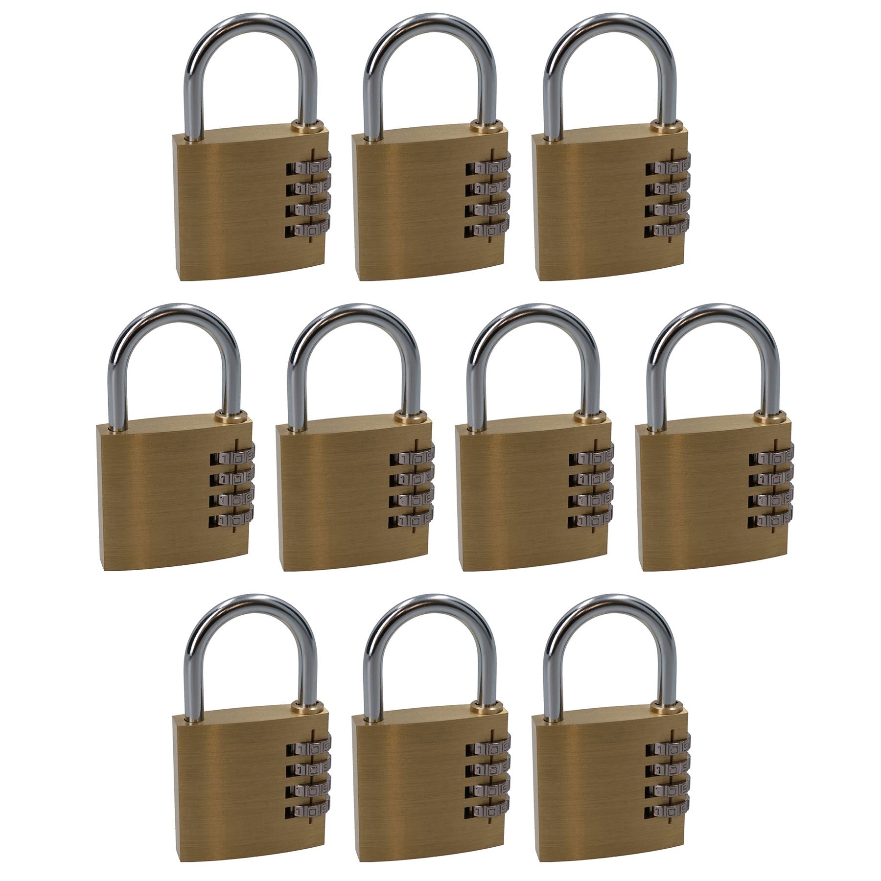 50mm Brass Combination Padlock Lock Security Shed Garage Door Luggage