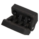 Black Polyamide Hinge Reinforced Plastic 48x49mm Italian Made Industrial Quality