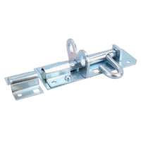 4” (100mm) Galvanised Brenton Slip Bolt Padbolt Slide Latch Lock Sheds Gates