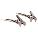 2pc Mini Locking Pliers Set Long and Round Nose Vice Grips Holders Clamps