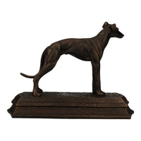 Greyhound Whippet Dog Cast Iron Statue Figure Trophy Fireplace Ornament