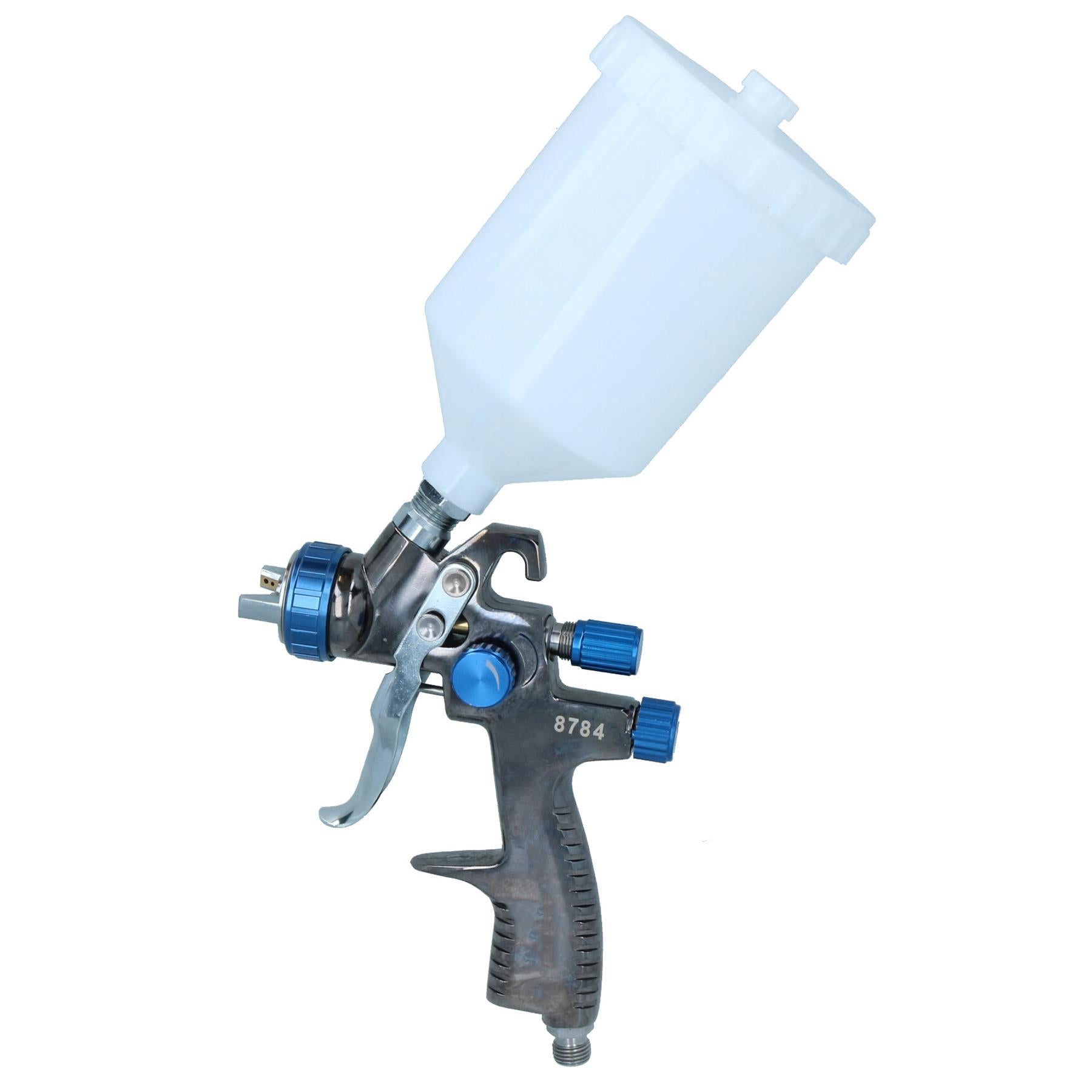 LVLP Gravity Feed Air Spray Paint Gun With 1.4mm Nozzle 600ml Cup Capacity